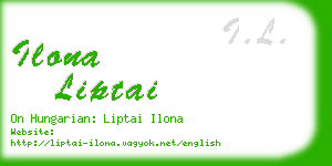 ilona liptai business card